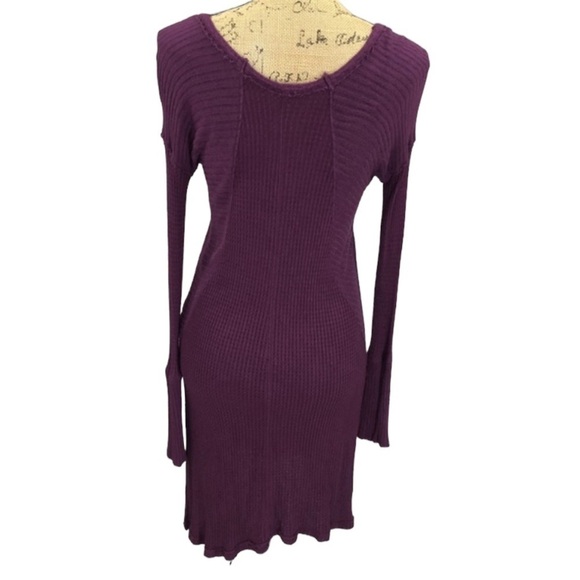 Free People Ventura’s African Violet Dripy Thermal Size Small - Picture 8 of 10